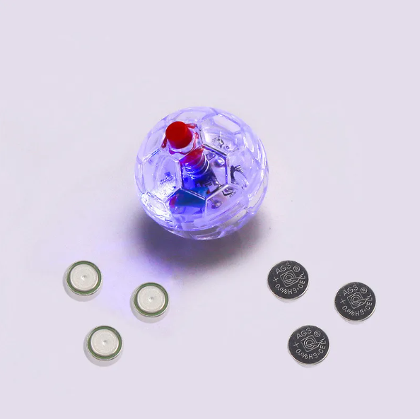 Glowing interactive dog fetch toy: a durable LED football ball for outdoor fun & stimulating dog activity, luminous.