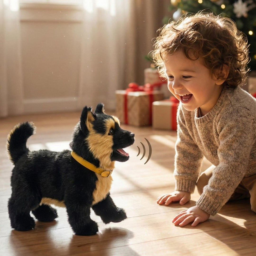 Kids' interactive robot puppy, realistic movements. Perfect electronic pet for toddlers & young children.