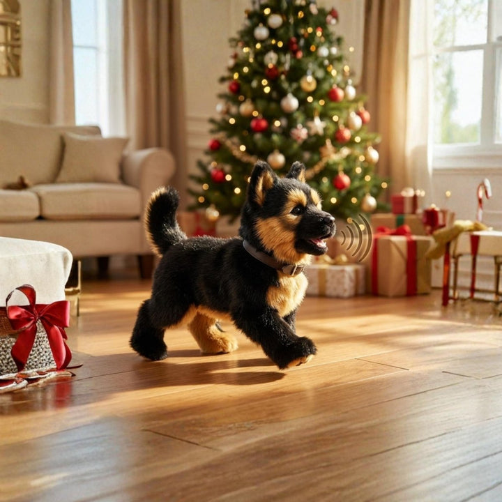 Realistic interactive robot puppy toy for kids. Encourages pretend play & offers hours of playful fun.