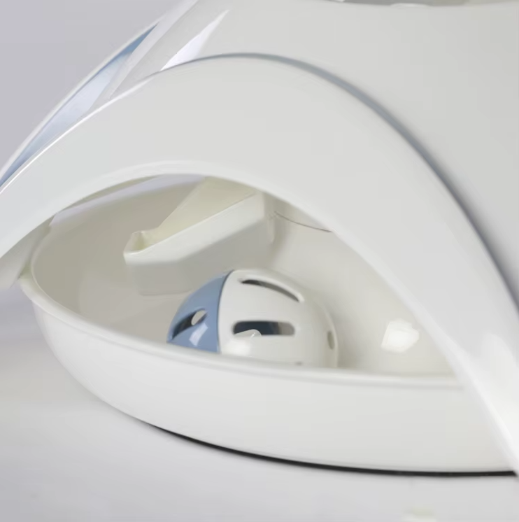 Durable pet food dispenser: an interactive slow eating bowl designed to aid digestion in pets.