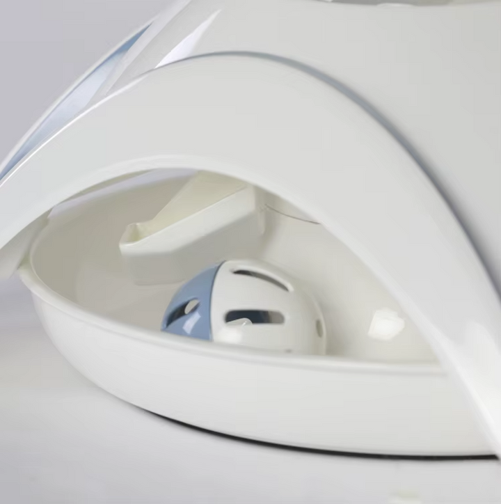 Durable pet food dispenser: an interactive slow eating bowl designed to aid digestion in pets.