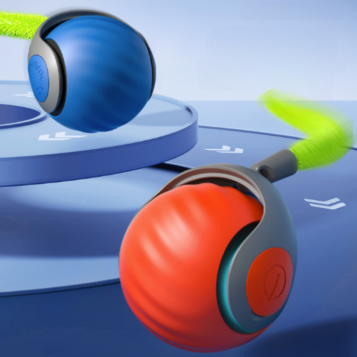 Interactive smart cat play ball toy for feline exercise and entertainment. USB chargeable, durable for indoor cats.