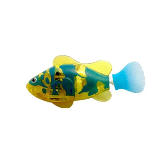 Pet's interactive swimming fish water toy, bringing joy to cats and small dogs during bath time.