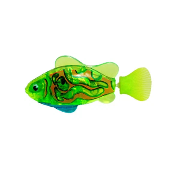 Cat's interactive aquatic toy: a swimming fish for mental & physical stimulation in water.