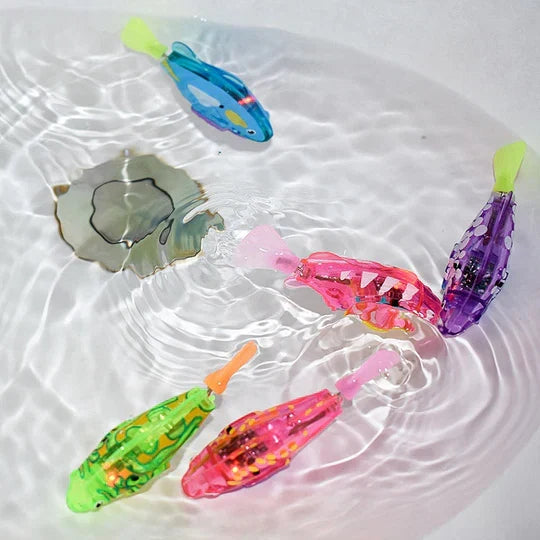 Engaging aquatic pet toy: a swimming fish for cats, designed for endless water entertainment.