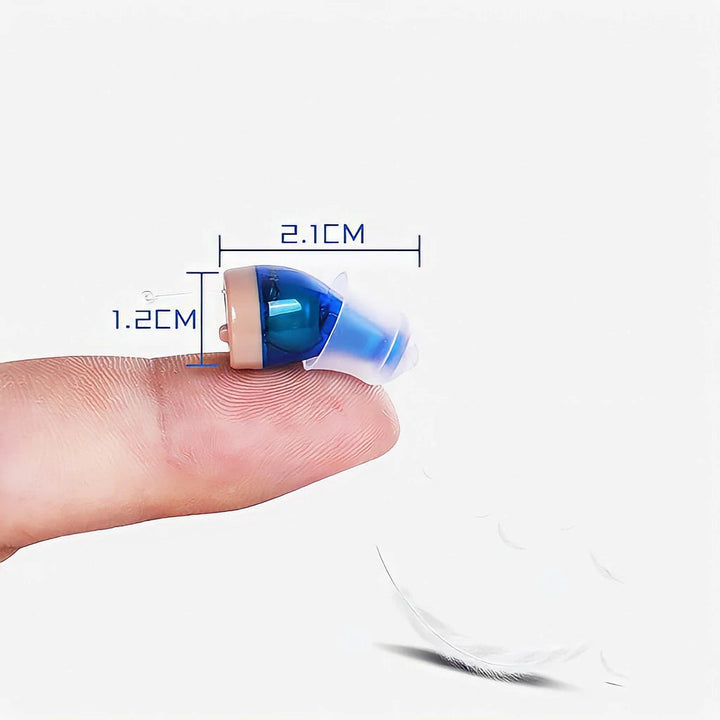 Rechargeable hearing aids with noise reduction technology, promoting auditory health.