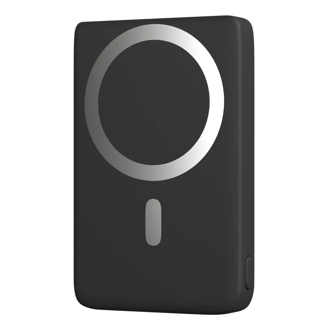 iPhone magnetic wireless power bank, portable charger with Magsafe compatibility.
