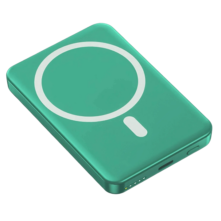 Secure magnetic attachment wireless power bank for iPhone, an essential tech gadget.