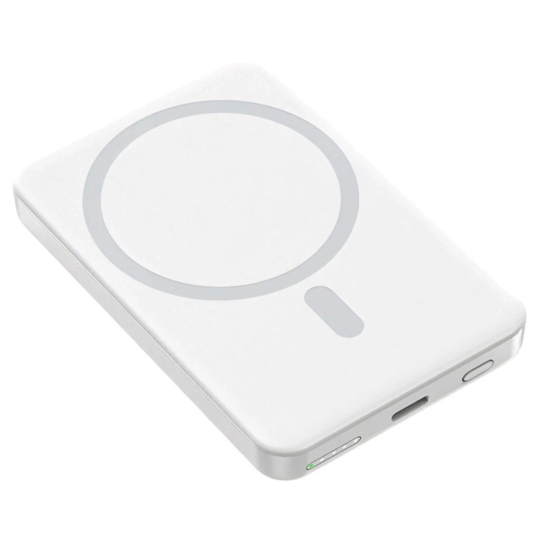 Pocket-sized magnetic wireless iPhone charger, a reliable portable power solution.