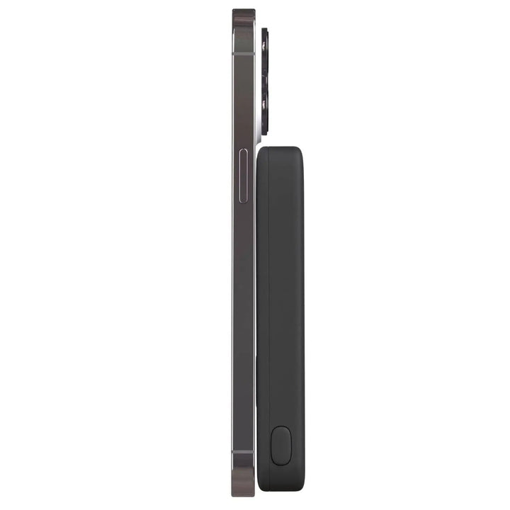 Magnetic wireless power bank for iPhone users, a powerful and convenient portable charger.