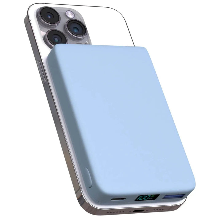 Compact and powerful magnetic wireless iPhone power bank, perfect for daily use.