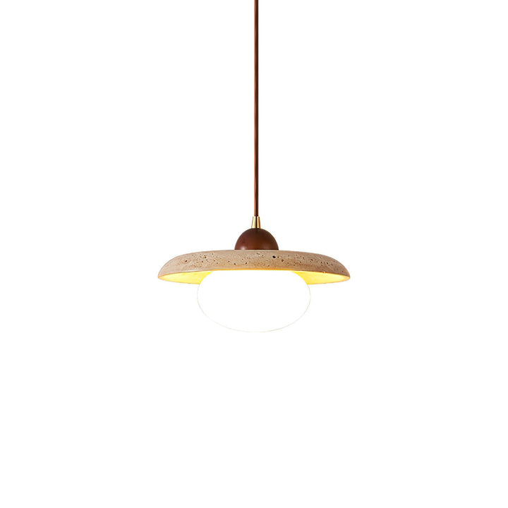 Sculptural Jorford pendant lamp, warm light, perfect modern accent for any interior.