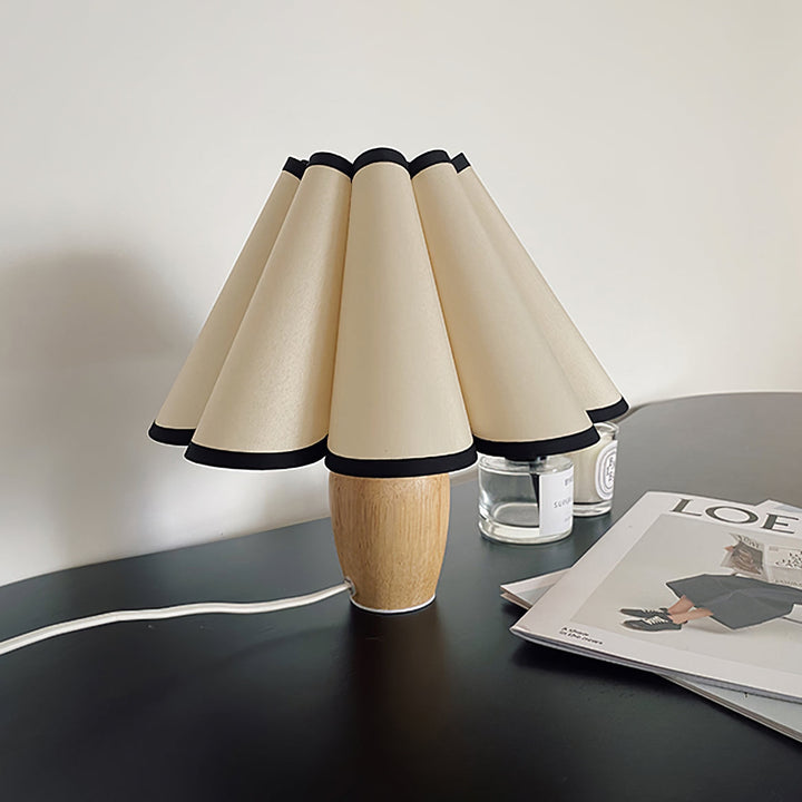 Elegant Kaianas Accent Lamp, perfect fluted design for modern living room or bedroom decor.