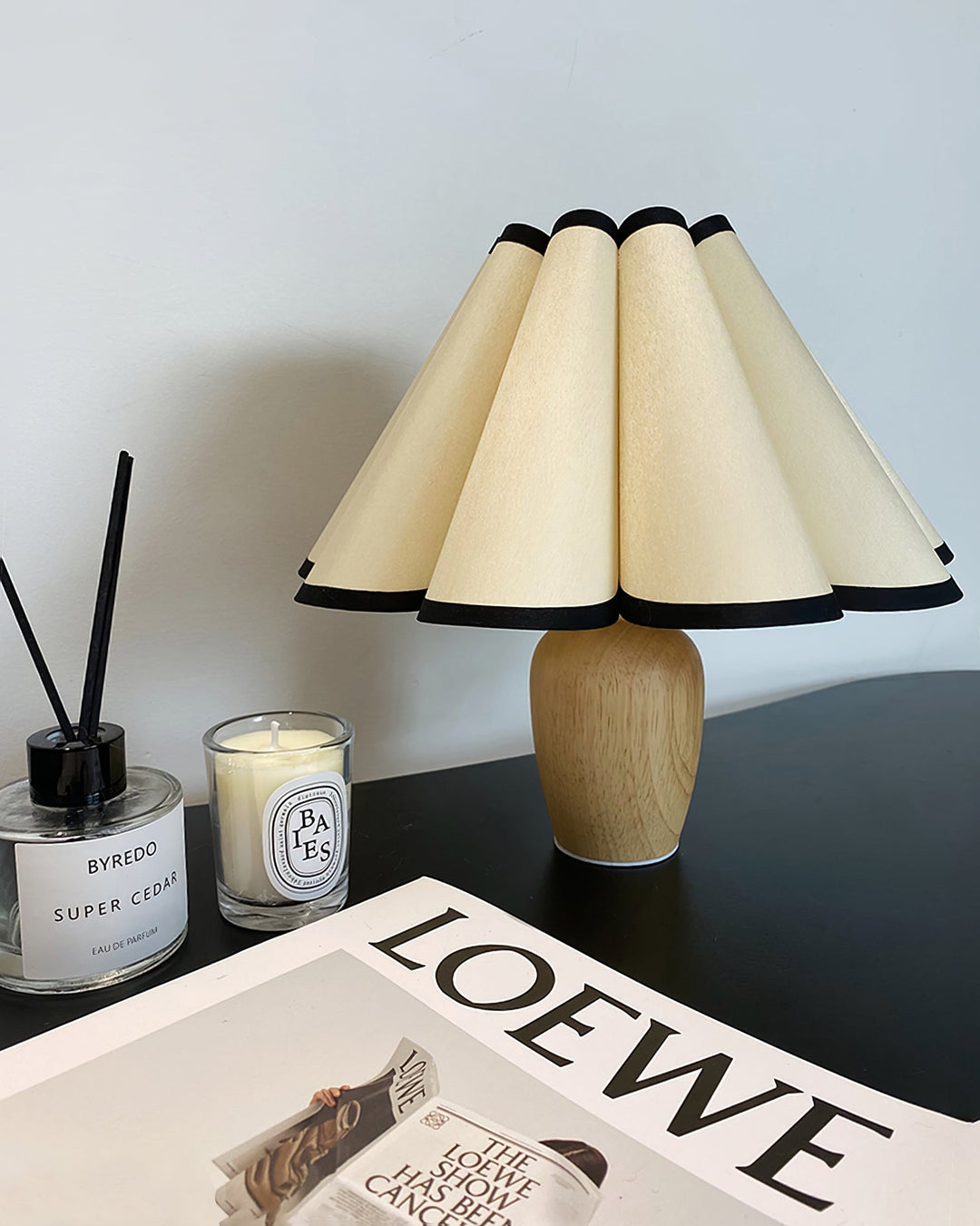 USB Kaianas Fluted Accent Lamp, modern design providing convenient and decorative home lighting.