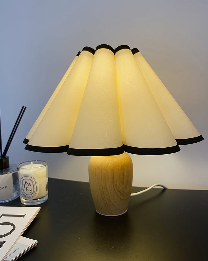 Decorative Fluted Kaianas Table Lamp, adding a touch of vintage elegance to modern home lighting.