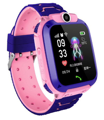 Kids' 4G GPS smartwatch with real-time tracking, two-way calls & SOS button for child safety.