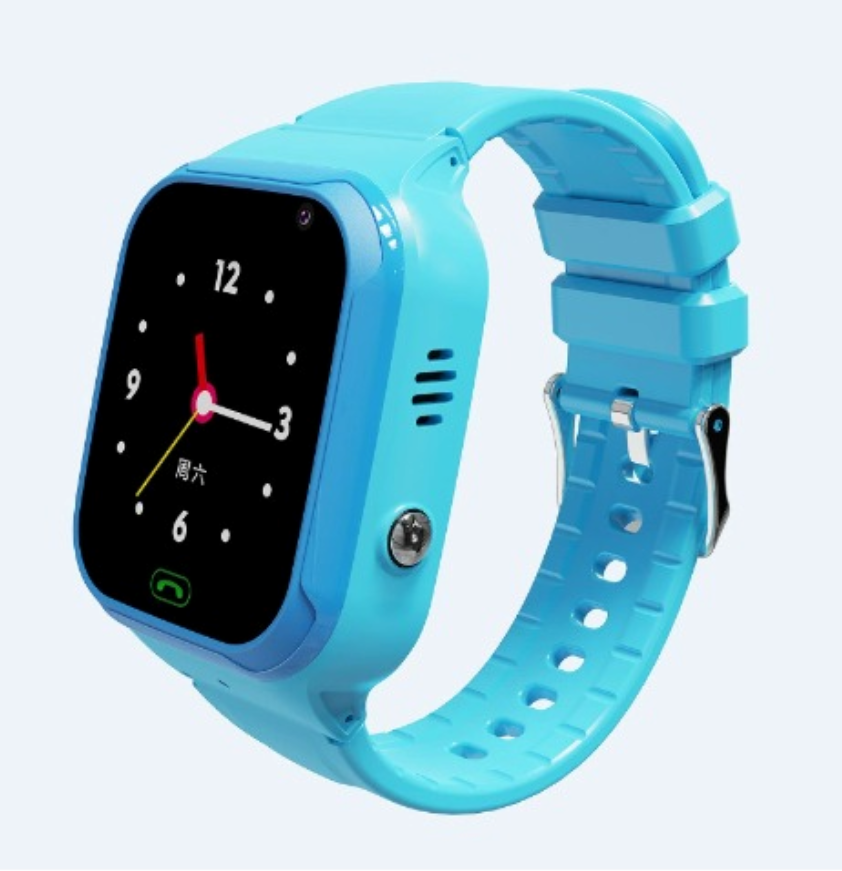 Vibrant kids' 4G GPS smartwatch with touchscreen, real-time tracking & SOS, perfect for active juniors.