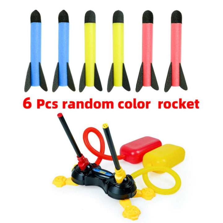 Unleash active play with this kids rocket launcher toy, perfect for outdoor STEM education.