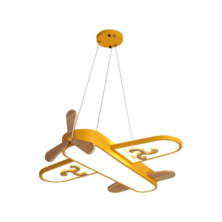 Children's airplane LED pendant lamp, creating a fun and bright ambiance in kids' rooms.