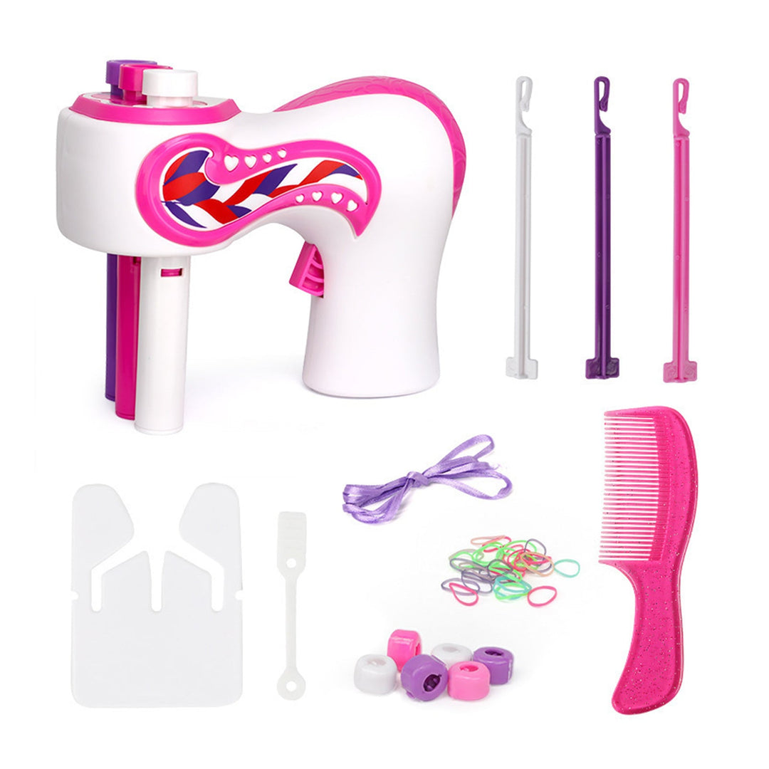 Kids automatic hair braider twisting tool for fast and easy hairstyles