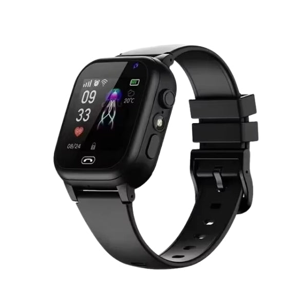 Blue kids GPS smartwatch, touchscreen, video call, activity tracker & secure silicone strap.