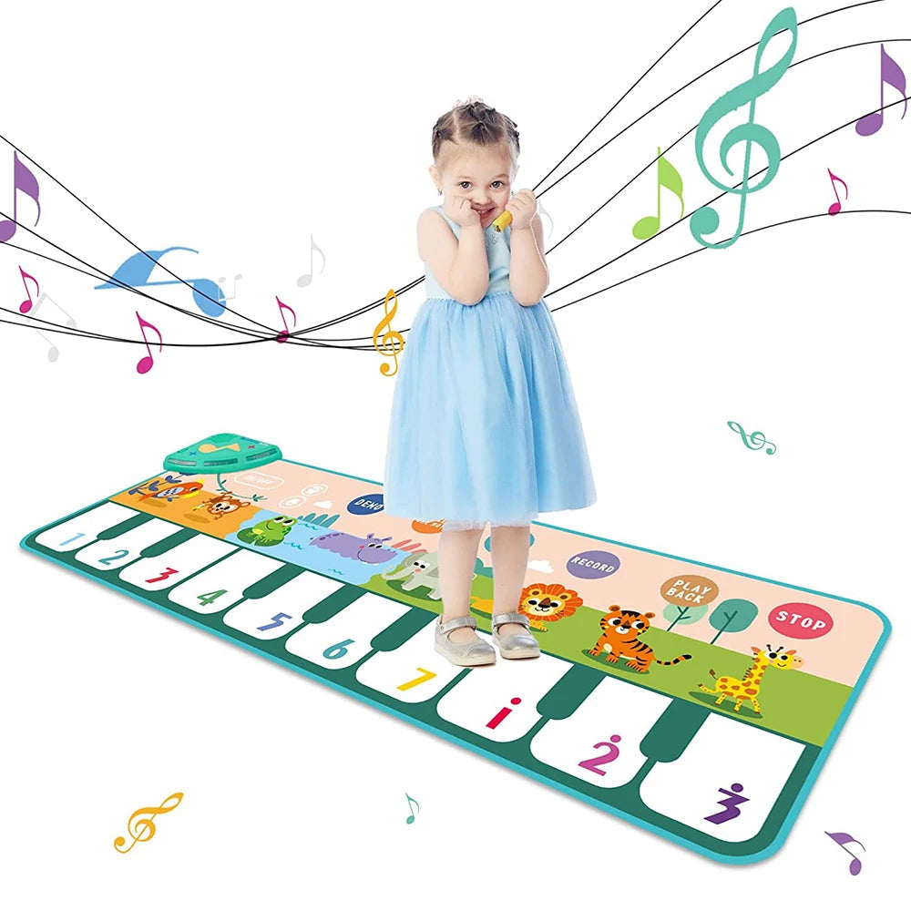 Engaging kids piano mat, an interactive dance mat for early learning and musical fun.