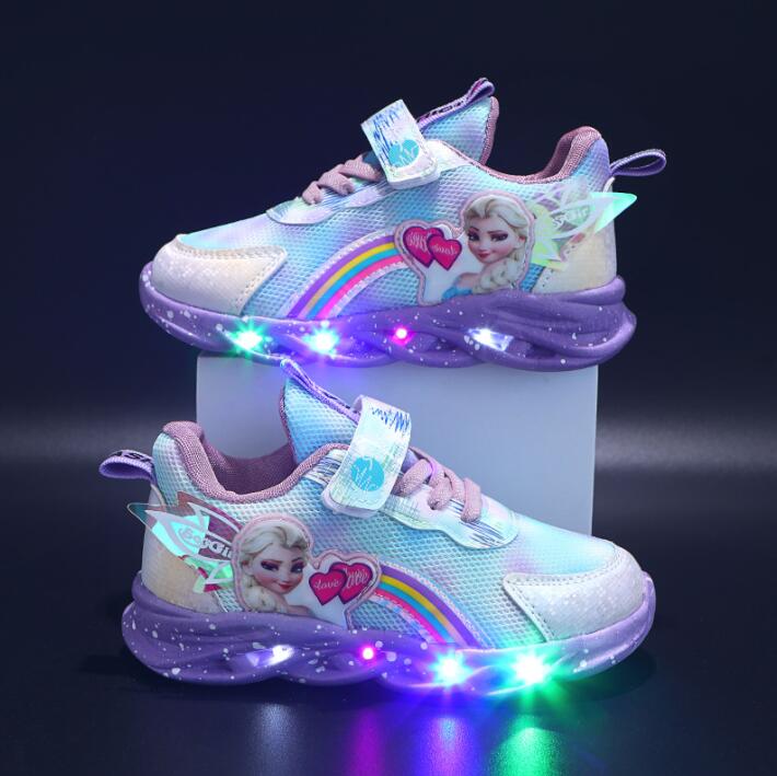 Bright and bold GlowStride sneakers, the ultimate fun shoes for kids.