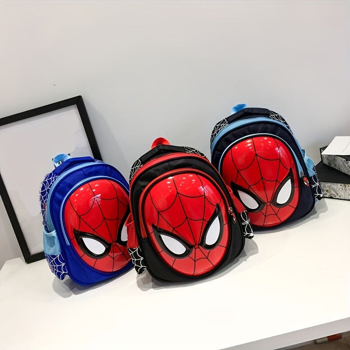 Children's character backpack with dynamic Spider-Man graphics