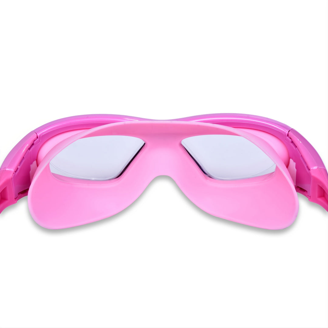 Comfortable children's swim goggles, anti-fog, leak-proof, UV protection for water sports.