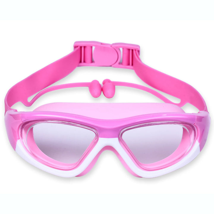 Comfortable children's swim goggles, anti-fog lenses, leak-proof design for water fun.