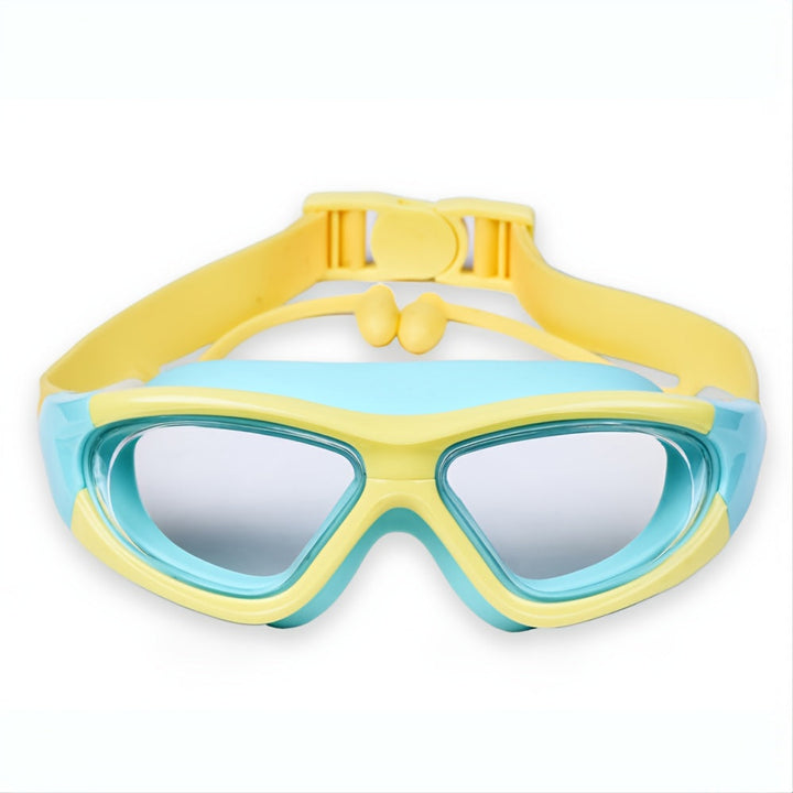 Kids pool goggles: anti-fog, UV protection, leak-proof, clear vision for young swimmers.