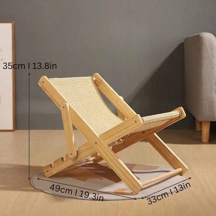 Durable KittyThrone cat furniture: a comfortable lounger and essential scratching post alternative