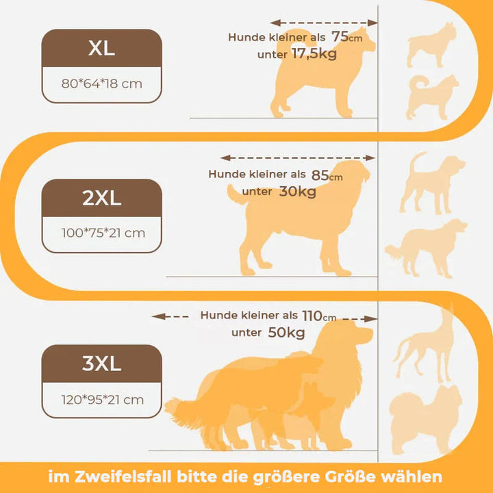 Stylish pet furniture: unisex large orthopedic dog bed with excellent spine support.
