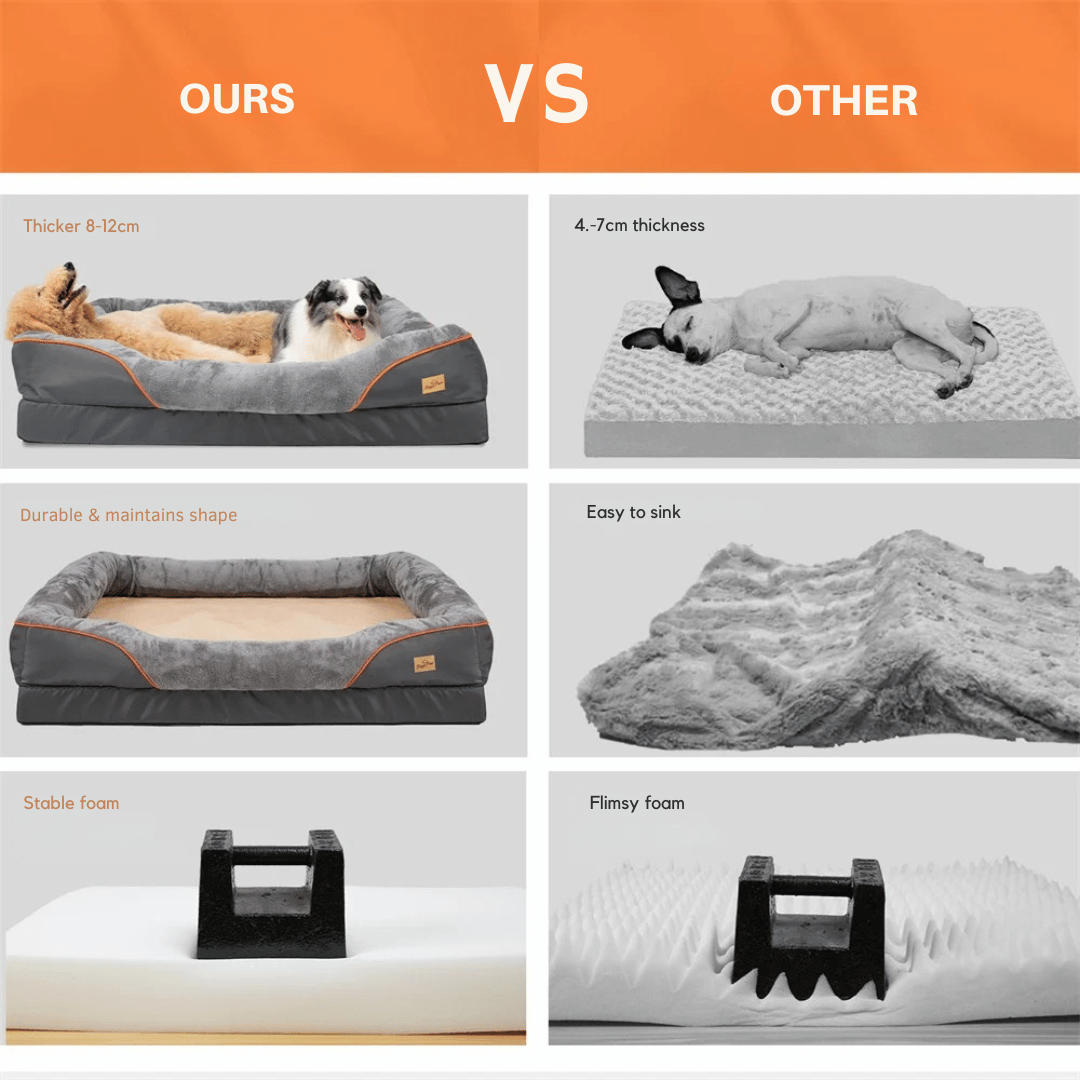 Extra large orthopedic dog bed, memory foam for big dogs. Essential pet supplies for joint health.