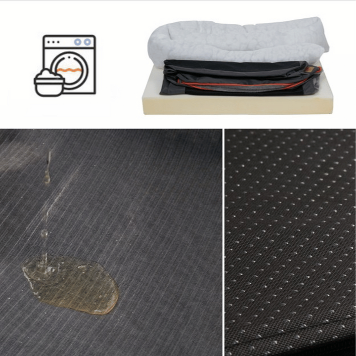 Large pet bed, memory foam & orthopedic for big dogs. Supports hips & joints for better sleep.