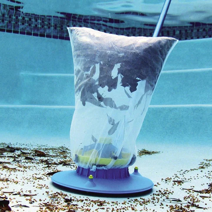 Large pool leaf vacuum efficiently removes leaves & debris from swimming pools, ensuring powerful cleaning.