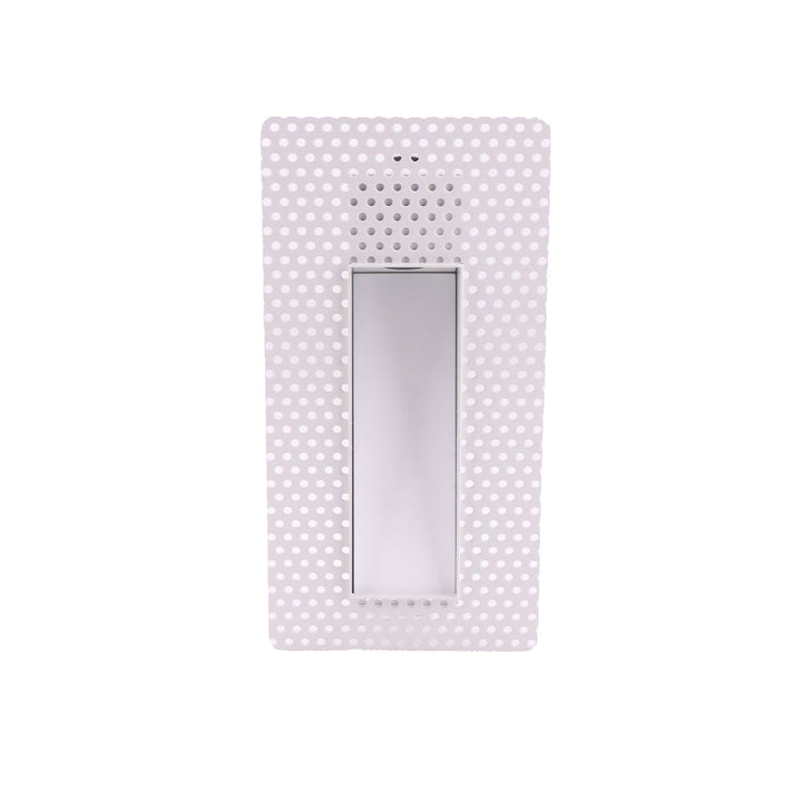 Vertical LED recessed wall light, ideal for illuminating modern stair risers.