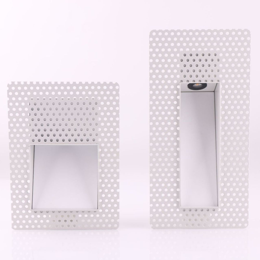 Elegant LED recessed wall fixture, blending seamlessly with modern interior decor.