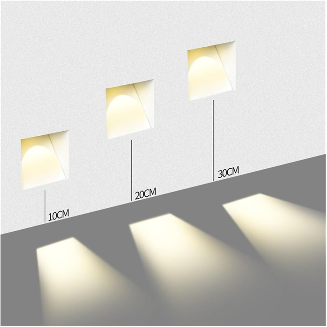 Flush mount LED wall light, offering stylish and practical hallway illumination.