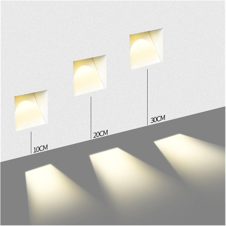 Flush mount LED wall light, offering stylish and practical hallway illumination.