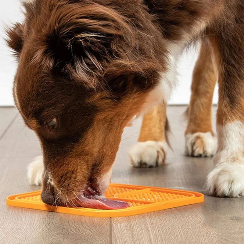 LickTastic dog treat mat for anxiety relief and boredom, made of food-grade silicone.