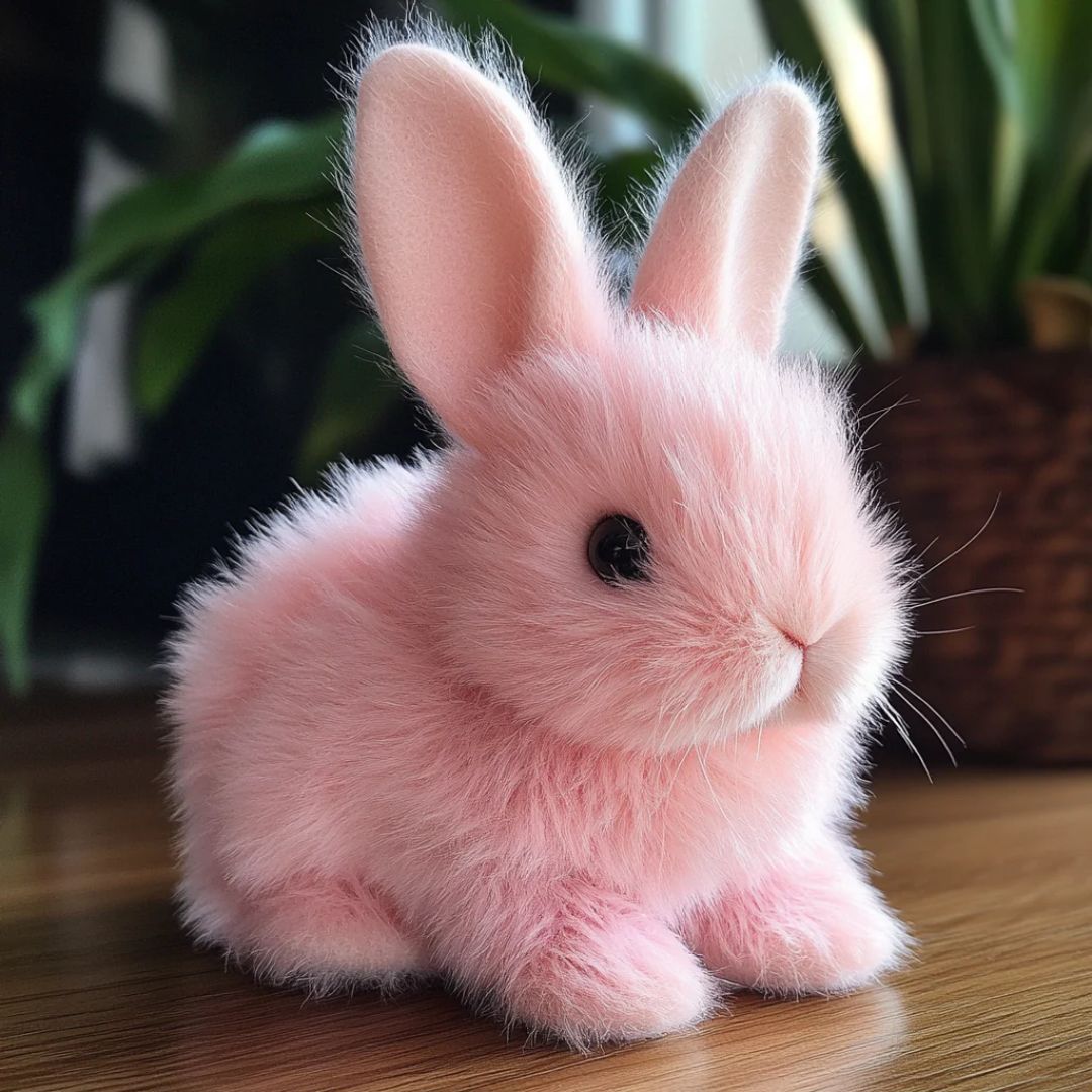 Lifelike interactive cuddly bunny plush toy for kids, a perfect soft animal companion and children's gift.