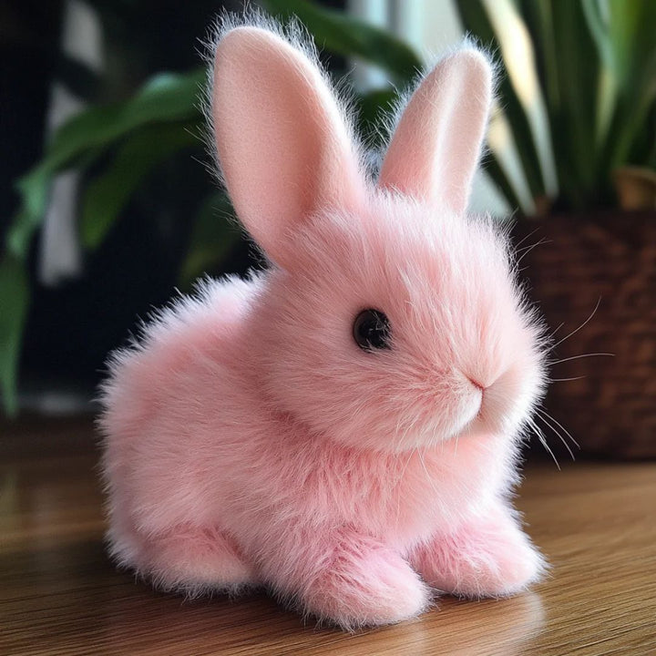 Lifelike interactive cuddly bunny plush toy for kids, a perfect soft animal companion and children's gift.