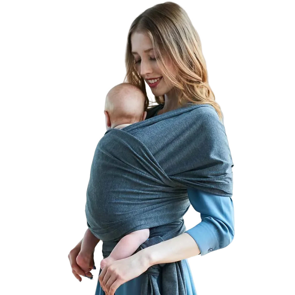 Newborn to toddler cotton carrier, X-shape ensures ergonomic support