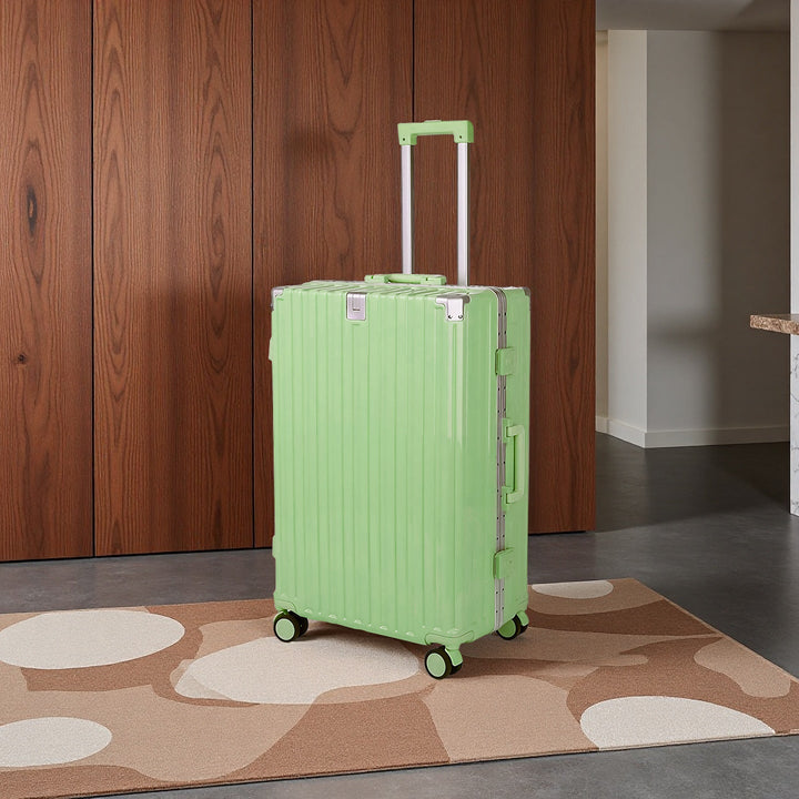 Modern lightweight hard shell spinner luggage for smooth travel. Ideal vacation or business trip suitcase.