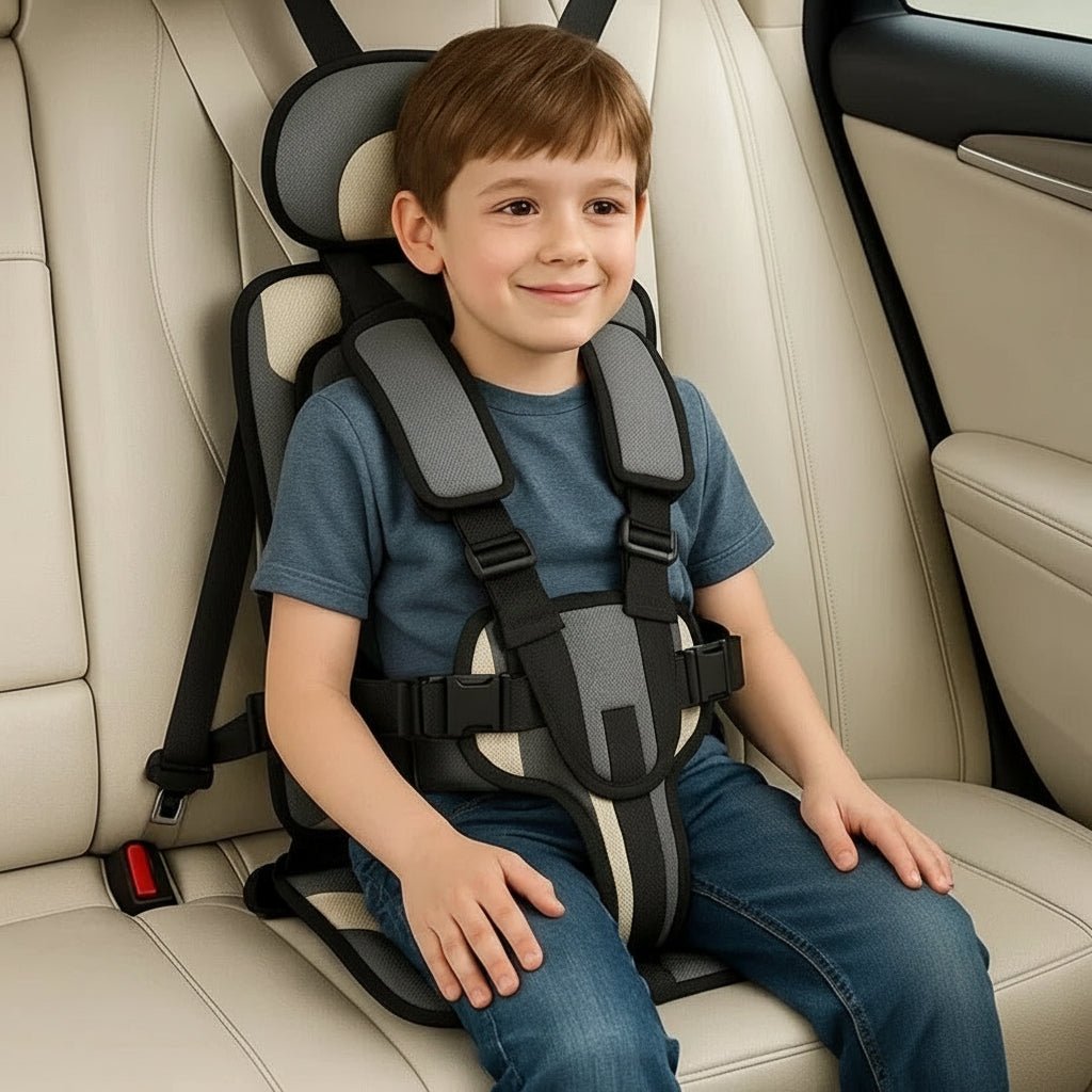Secure booster seat for kids aged 1-14, perfect for family travel