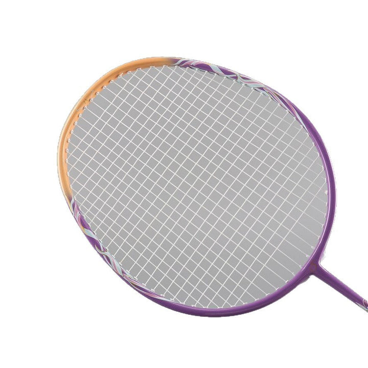 High-performance lightweight badminton racket in lilac for unisex players, boosting control & shot precision.