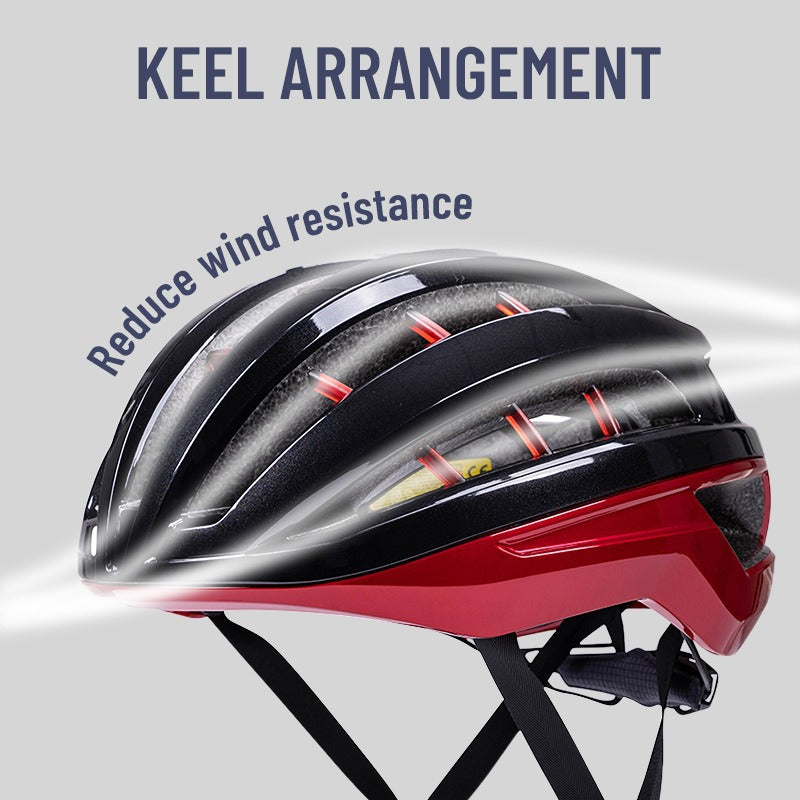 Lightweight & ventilated men's aero road cycling helmet. Essential protective gear for road bikes.
