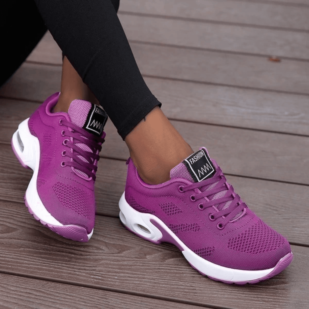 Comfortable women's orthopedic walking shoes, lightweight and supportive for everyday active wear.