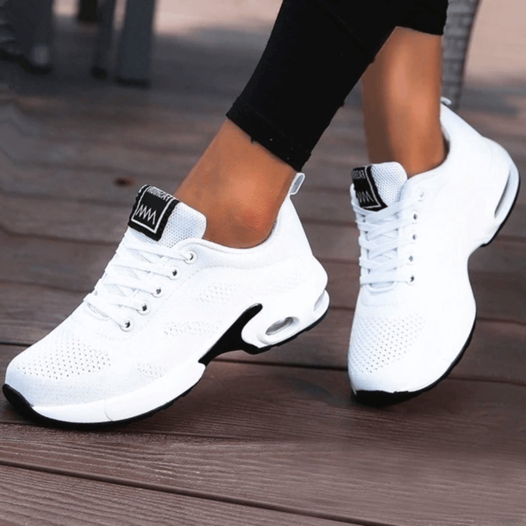 Lightweight women's cushioned shoes, perfect for running, walking, and an active, comfortable lifestyle.